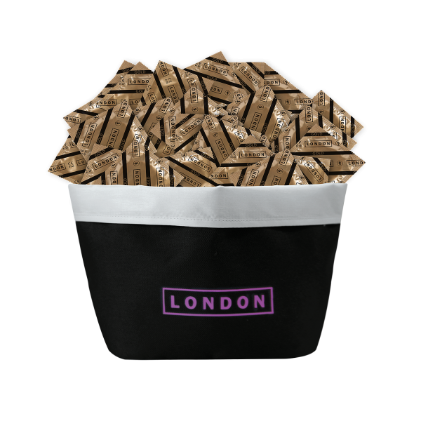 LONDON Promotion Gold Kondome | 100 Stück + Beauty Bag