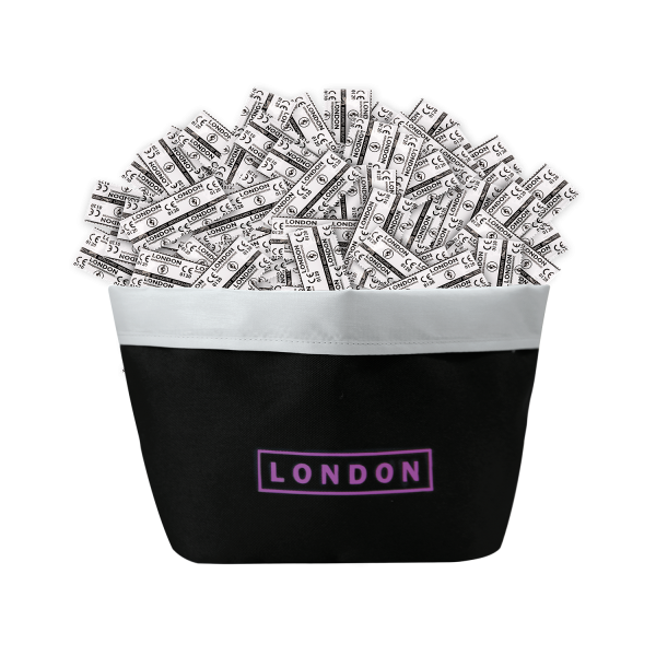 LONDON Promotion Kondome feucht (normal) | 100 Stück + Beauty Bag